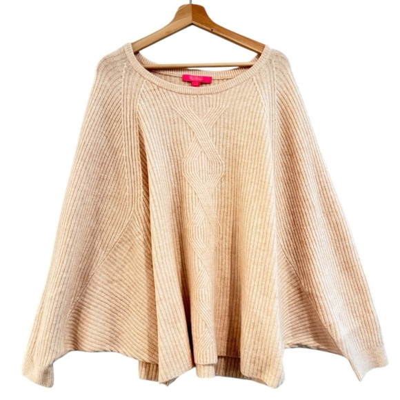 LILLY PULITZER Arienza Dolman Sleeve Sweater Light Heathered SandBar Size XL NEW - Picture 5 of 10